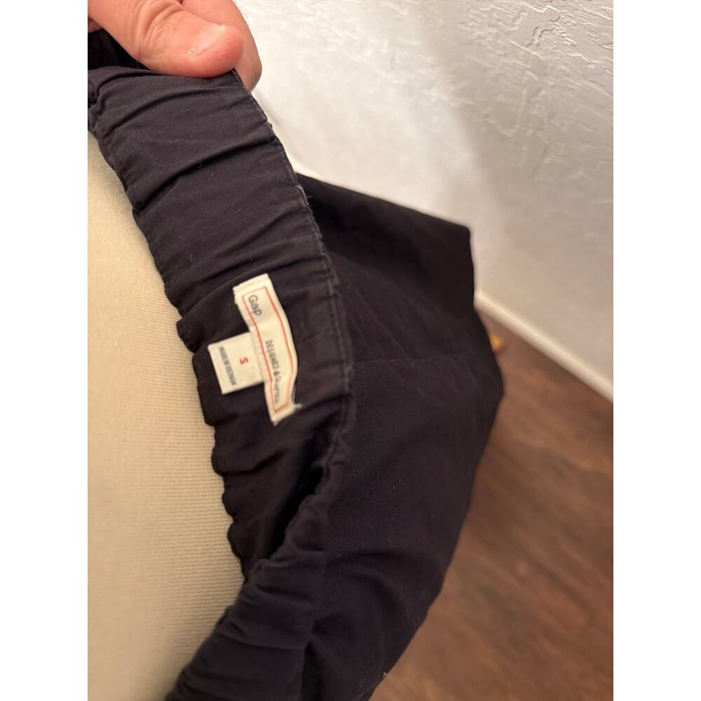 Black mini skirt with pockets and tie - Picture 4 of 4